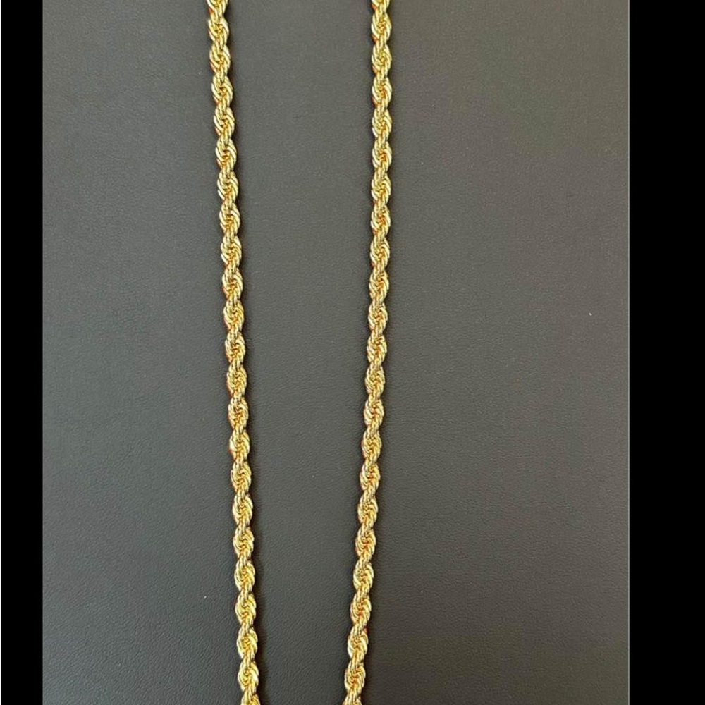 Brand new in the box Gold plated Rope Chain Necklace